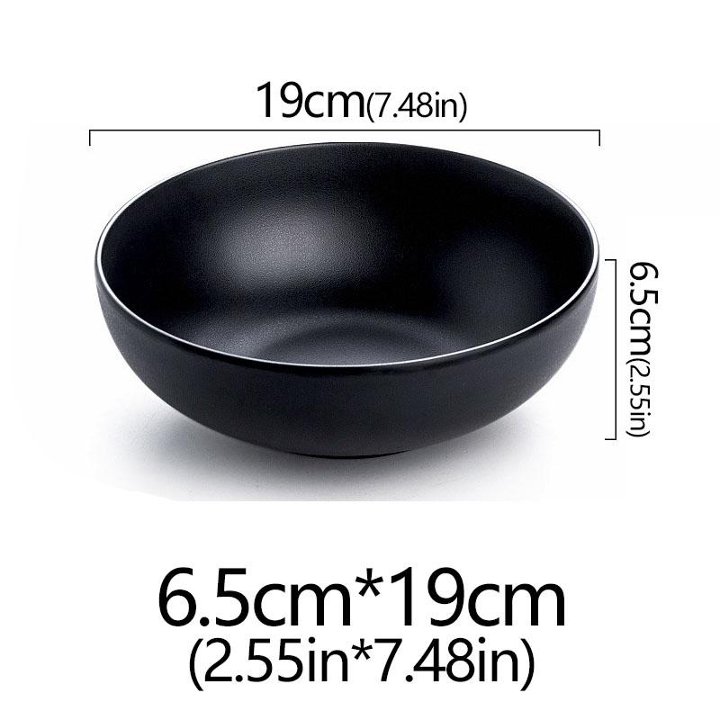 Frosted Melamine Ramen Bowl Imitation Porcelain Large Noodle High Temperature Resistance Bowl Salad Soup Bowl Fast FoodTableware