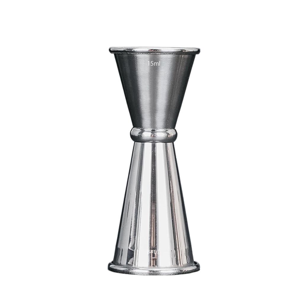 MOCKTAILHOUSE Measuring Cup Jigger Cup with Measurement Markings, 2 Types, Easy To Use, Can Be Placed and Measured, Cocktail Measuring Cup, Stainless