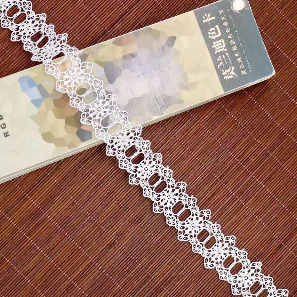 Polyester Lace Hollow Embroidery Accessories High-End Clothing Necklace Clothes Card Bag Handmade Diy Decoration Narrow Edge