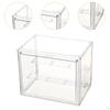 Clear Figure Display Case Collectibles Showcase Doll Collections Storage Box Stackable for Small