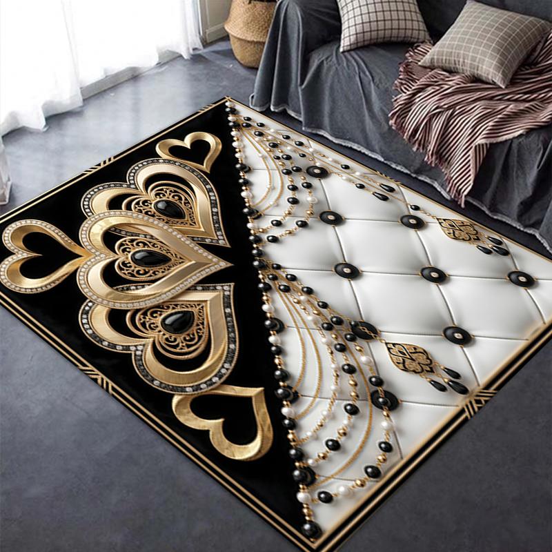 2025 New Gorgeous Heart Carpet Rug for Living Room Bedroom Home Sofa Decoration,Kids Play Non-slip Floor Mat