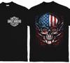 Harley-Davidson Geïnspireerd Grafisch Unisex T-shirt Adelaar Schedel Grafisch T-shirt S-3XL