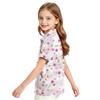 Girls' Polka Dot Print Casual T-Shirt for School Uniform and Everyday Wear