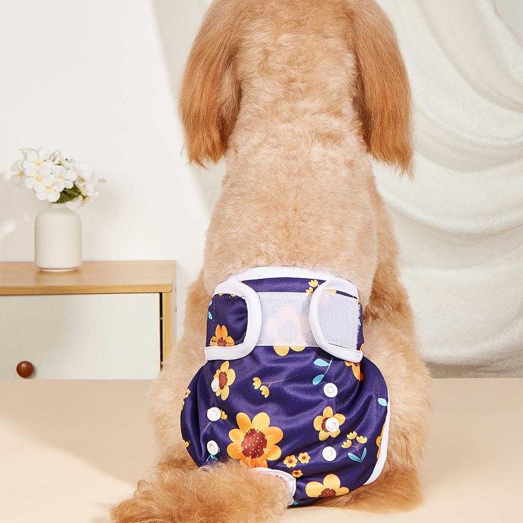 New Upgraded with Buckle Female Dog Diaper Pants Menstrual Pants Anti-harassment Physiological Pants Pet Diaper Dog Supplies