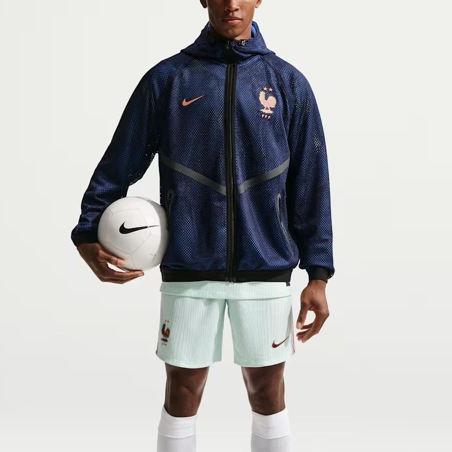 Nike FFF Dri-Fit Football Anthem Jacket 'Blackend Blue Metallic Copper' Men's IH1763-498