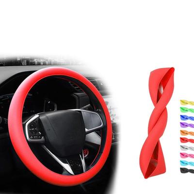 GRQ Steering Wheel Cover for Cars, Light Automobiles, Silicone, Cooling Sensation, Steering Wheel Protection
