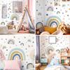 Wall Sticker Rainbow Stars Peel And Stick Girls Bedroom Playroom Decals