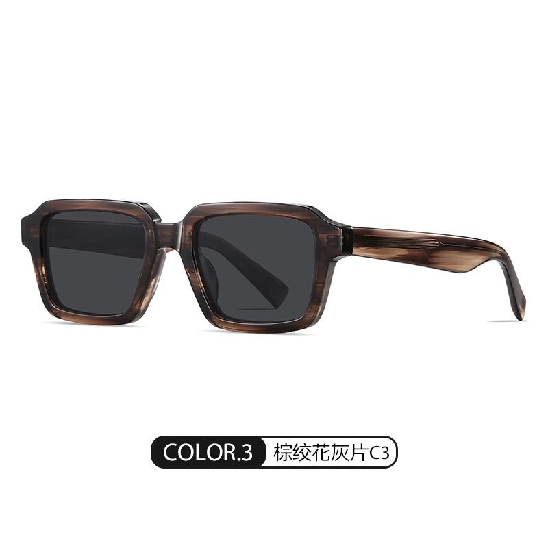 European and American trendy street style polarized sunglasses S32105Vintage UV-Protective High-Quality Handmade Acetate Sunglasses