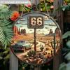 Retro 2D Metal Sign 20cm, Home Decoration