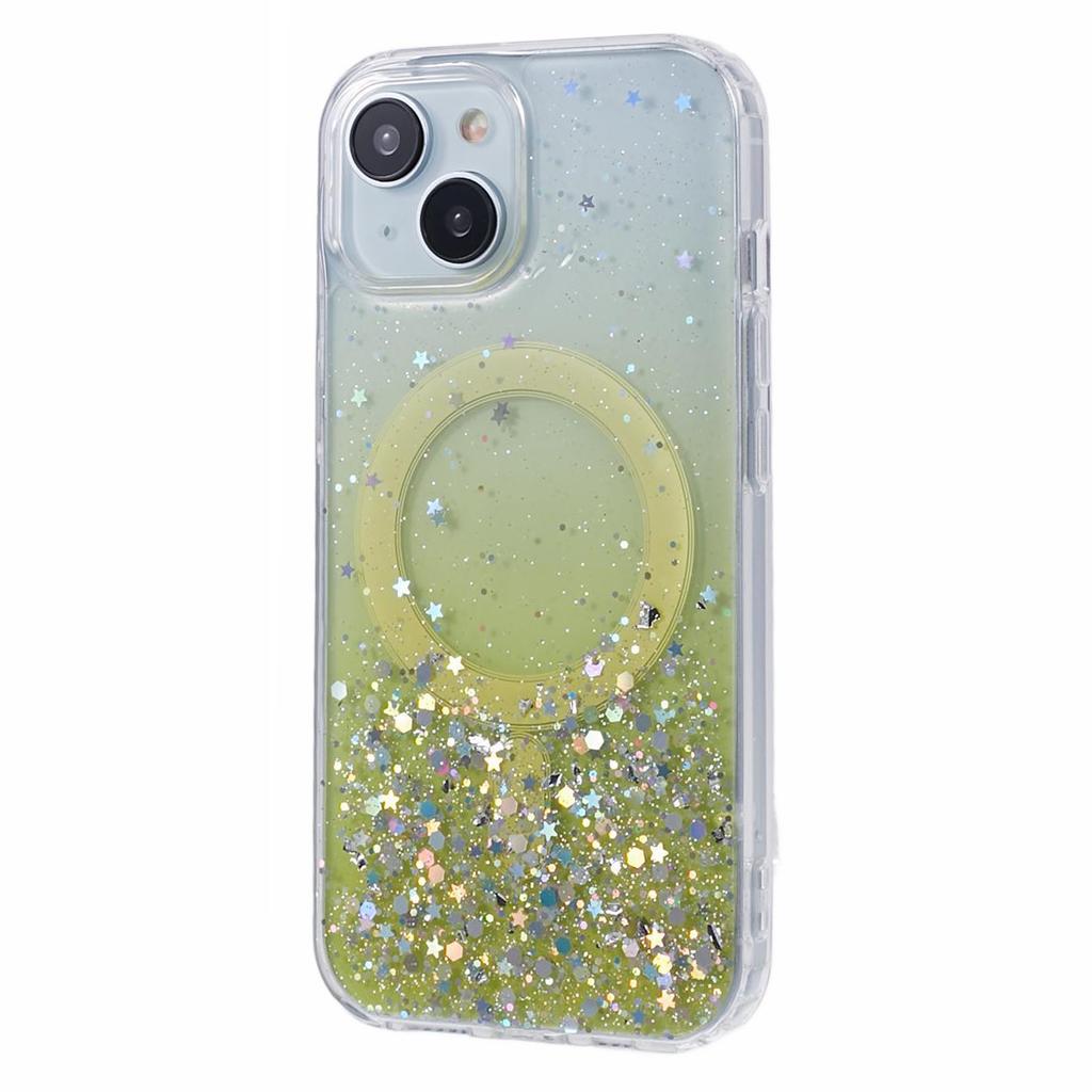 JTW Series for iPhone 14 Case Compatible with MagSafe Glitter Sequins Epoxy Phone Cover