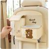 PU Leather Organizer for Children Baby Car Seat Tissue Box Garbage Bin Travel Accessories Car Back Seat Organizer