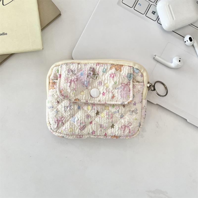 4 Flip card bag Multifunctional ID bag Card bag Change bag Female storage bag Mini female