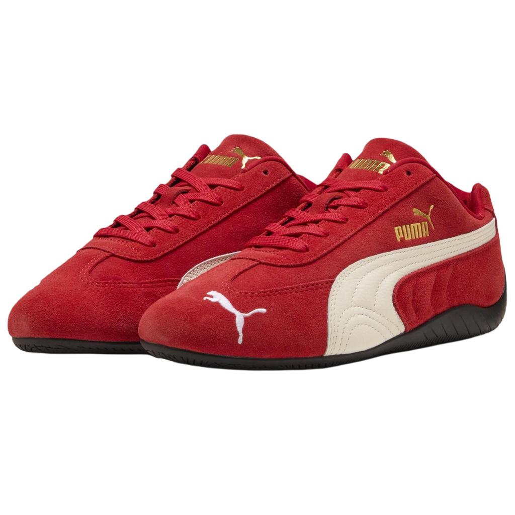New PUMA Speedcat Collection Abrasion Resistant Low Top Casual Shoes Unisex Red White 406329-02