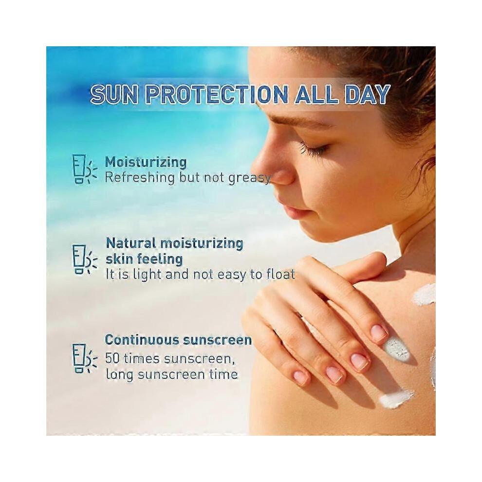 3X 50ml Birch Juice Moisturizing Sunscreen Spf50+ Refreshing Not Sticky Facial Isolation Sunscreen
