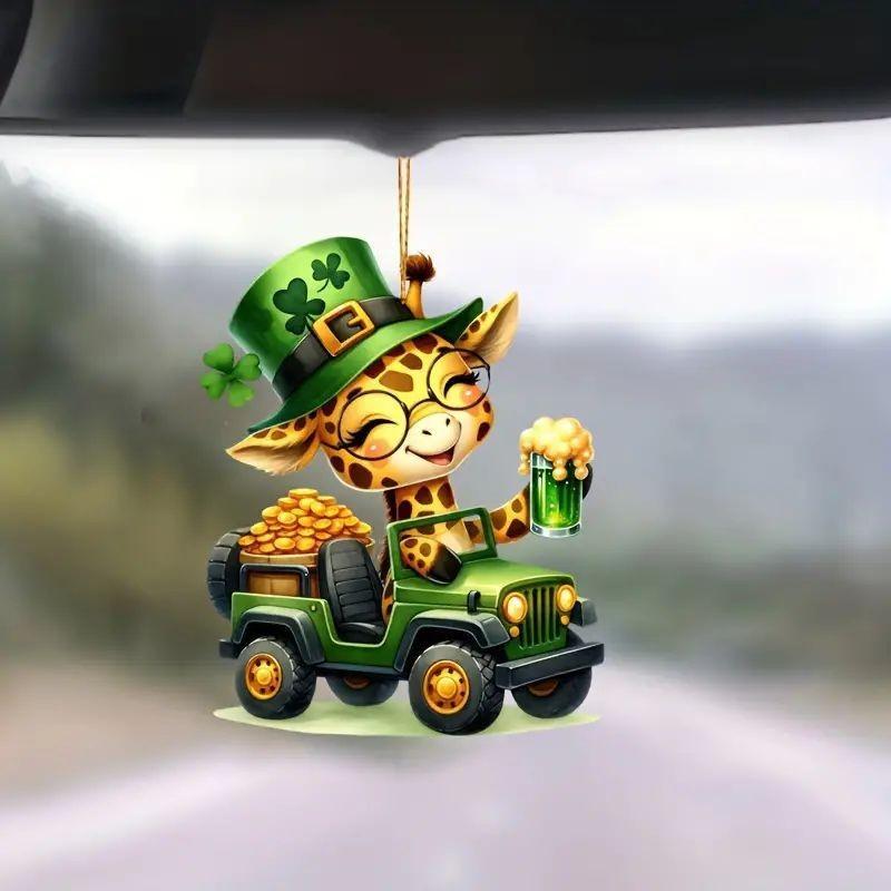 

Acrylic Artistic Colorful Deer Car Interior Decoration Whimsical Hanging Ornament