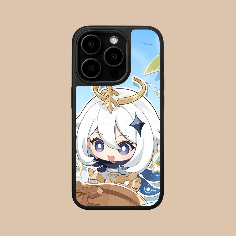

Чехол для мобильного телефона GI Paimon с матовой поверхностью для iPhone 17 16 15 14 13 12 11 Air Pro Max Plus Цветная крышка iPhone 11