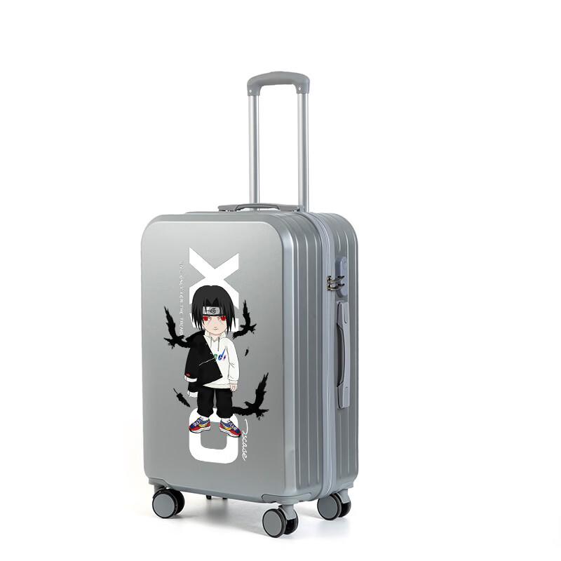 PACKAGE FASHION Flat Candy Color Luggage with Cupholder 22 inch