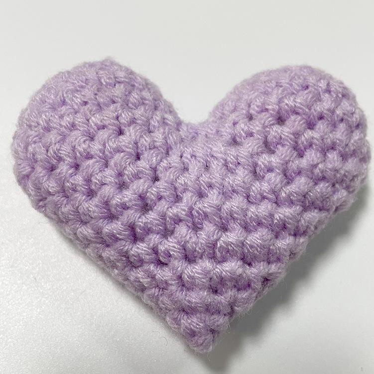 Cute Crochet Heart Lovely Handmade Hearts Clothes Decor Friends Gift