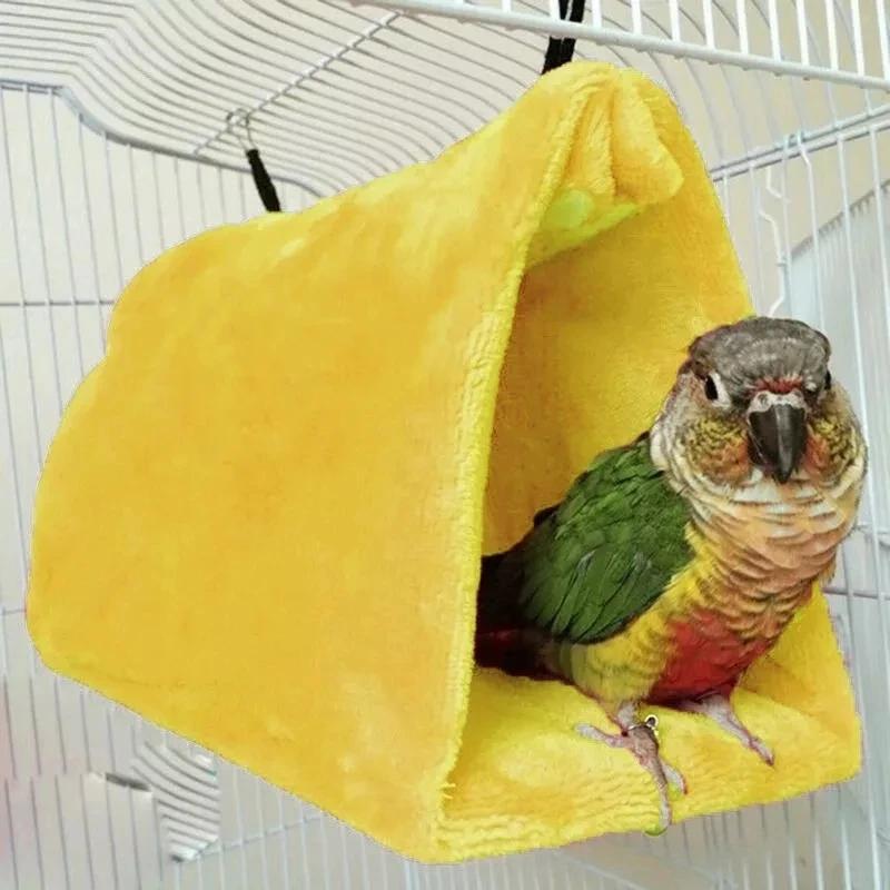 Fashion Pet Bird Parrot Cages Warm Hammock Hut Tent Bed Hanging Cave For Sleeping and Hatching Beautiful Birds House