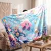 Kirby Personalized Flannel Blanket, Custom Printed Text Name, Warm Soft Blanket For Couch Bed