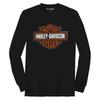 Brand New Authentic Harley Davidson 96041-23VM Men's TEE Knitted Men's Long-sleeved T-shirt Round Neck Soft Stretch Fabric Casual Top