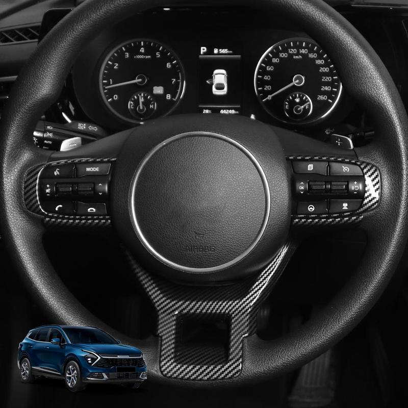 Car Steering Wheel Button Cover Frame In ABS Plastic Suitable for Kia Sportage NQ5 -2025 Interior Accessories