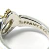 Used TIFFANY&Co. Ring Heart Ribbon EU#50.5 Silver925/K18 Yellow Gold 3.5g Silver Yellow Gold
