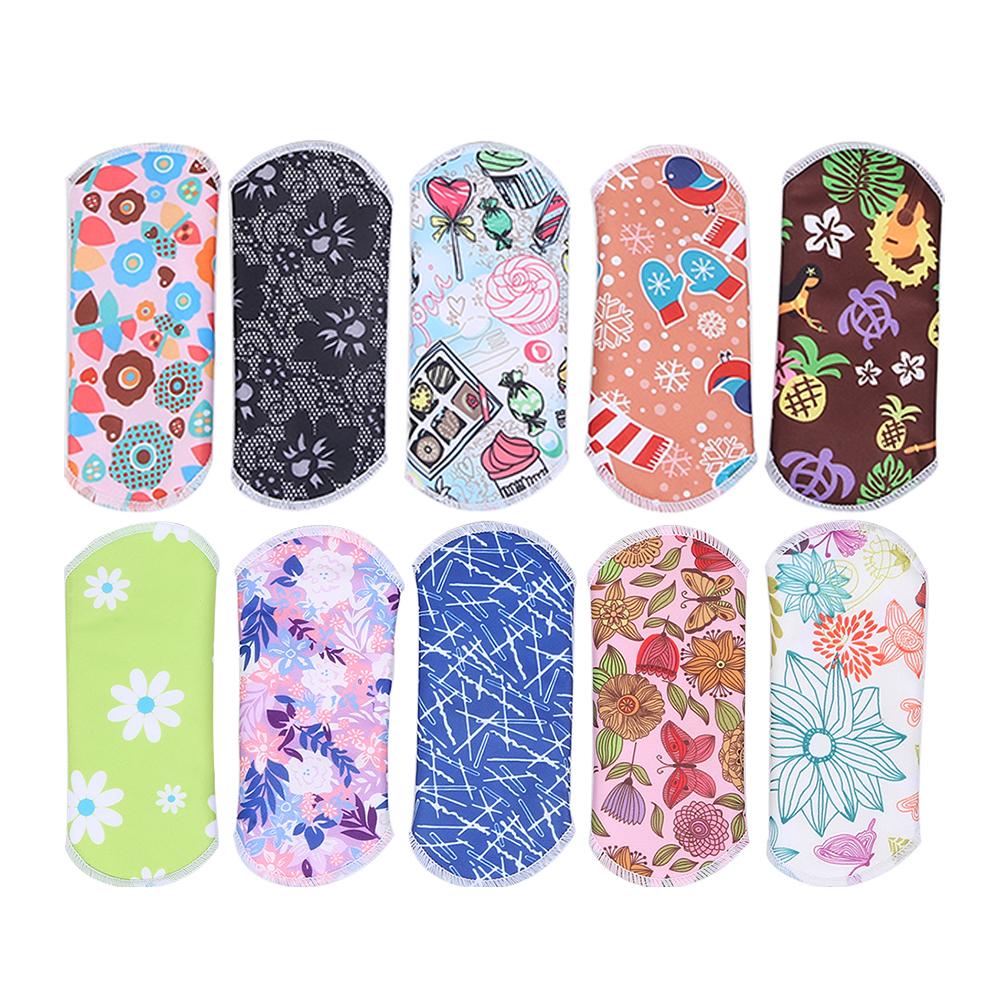 

Менструальная прокладка, многоразовая водонепроницаемая бамбуковая ткань из древесного угля, моющаяся женская гигиеническая прокладка