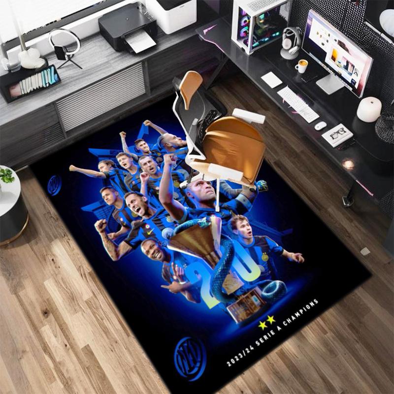 Famous F.C. Internazionale Milano football player Lautaro Martínez carpet is suitable for living room and bedroom office decorative carpet L5