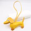 +Cartoon Leather Sausage Dog Hand Rope Bag Pendant Phone Case Accessories Pendant Car Dog Keychain