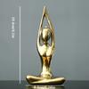 Heimdeko Abstrakte Kunst Keramik Yoga-Posen Figur Porzellan Damenfigur Statue Studie Büro Yogastudio Ornamente Dekorationen