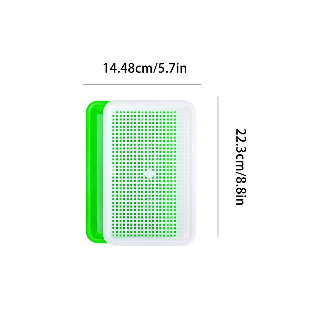 

Sprouts Growing Kit 10 Pieces Sprouter With Drain Holes Plant Germination Propagation Trays For Kitchen Sprouts Flowers Rooting