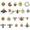 Drip Oil Bee Honey Pot Pendant Keychain Accessory