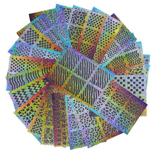 

Sheets 24 Nail Art Manicure Stencil Stickers Nail Vinyl Decals Template Stamping