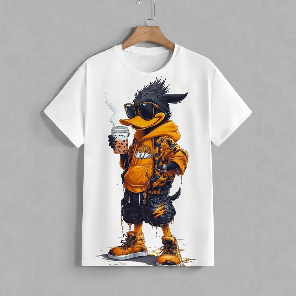 2025 New Basketball Music T Loose Printed Men's Summer T-shirt 100% Cotton Beautiful Style Interesting T-shirt