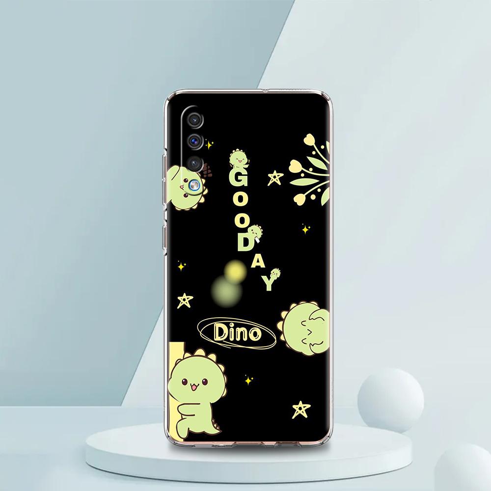 Funny Cute Cartoon Dinosaur Transparent Phone Case for Samsung Galaxy A16 A14 A12 A22 A24 A42 A02 A03S A06 A20 A30 A40 TPU Cover