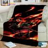 Kamado Nezuko Demon S-Slayer Japan Anime Mykt flanellteppe for senger Soverom Sofa Piknik, Kasteteppe for barn Utendørs Fritid
