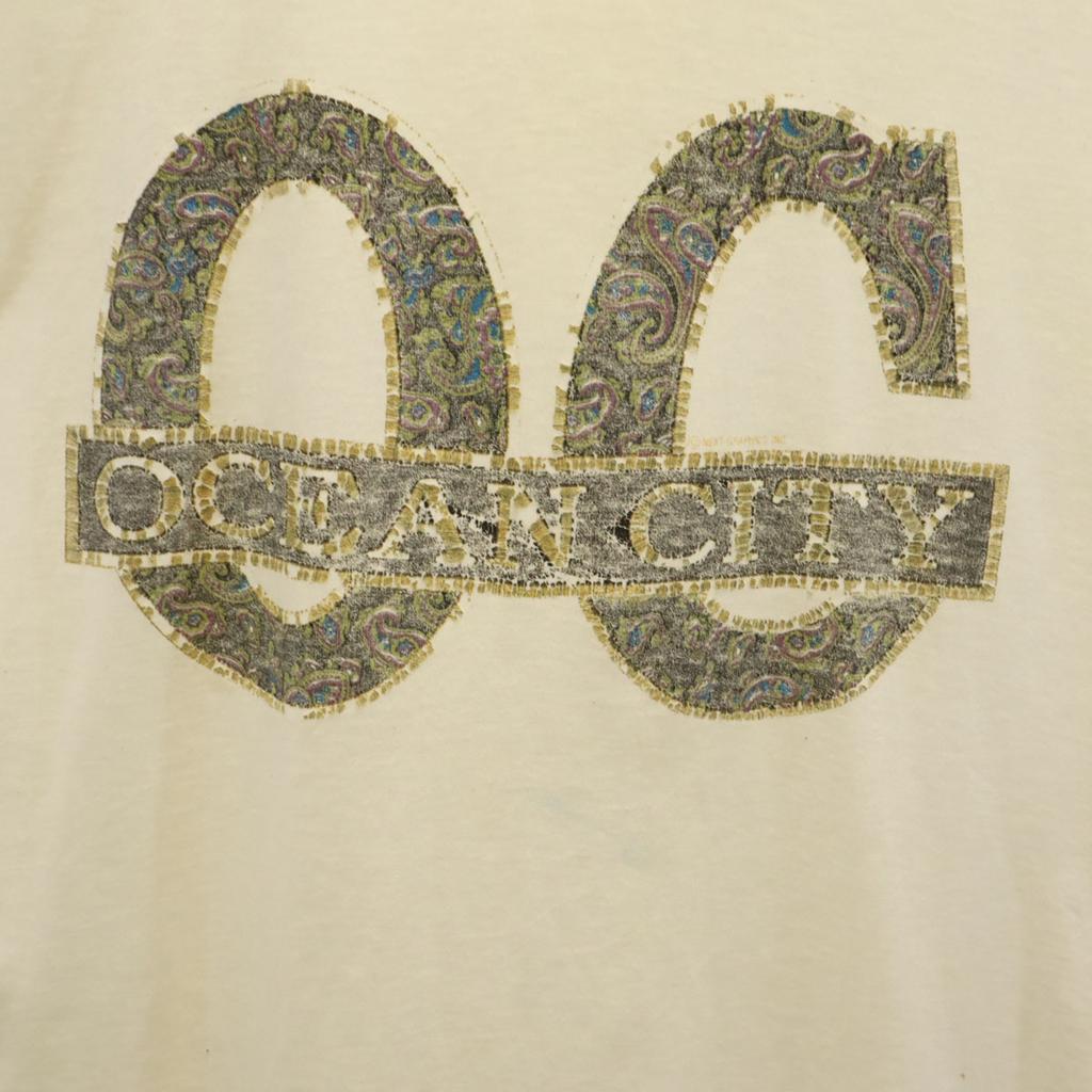 FRUIT OF THE LOOM BEST 90s Made In USA Old OCEAN CITY Short Sleeve T-shirt Men's Used