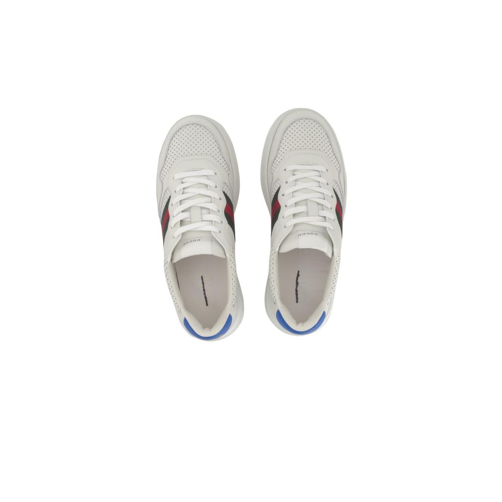 Gucci Chunky B Low Top Stylish Skateboarding Shoes Men's White & Blue 669698 UPG10 9060