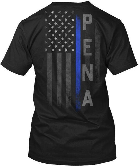 

Pena Family Thin Blue Line T-Shirt Made in the USA Size S to 5XL M