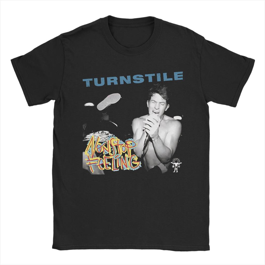 Novelty Turnstile Punk Rock Music TShirt for Men Women Round Collar  Cotton T Shirts  Tee Shirt Printed Clothing