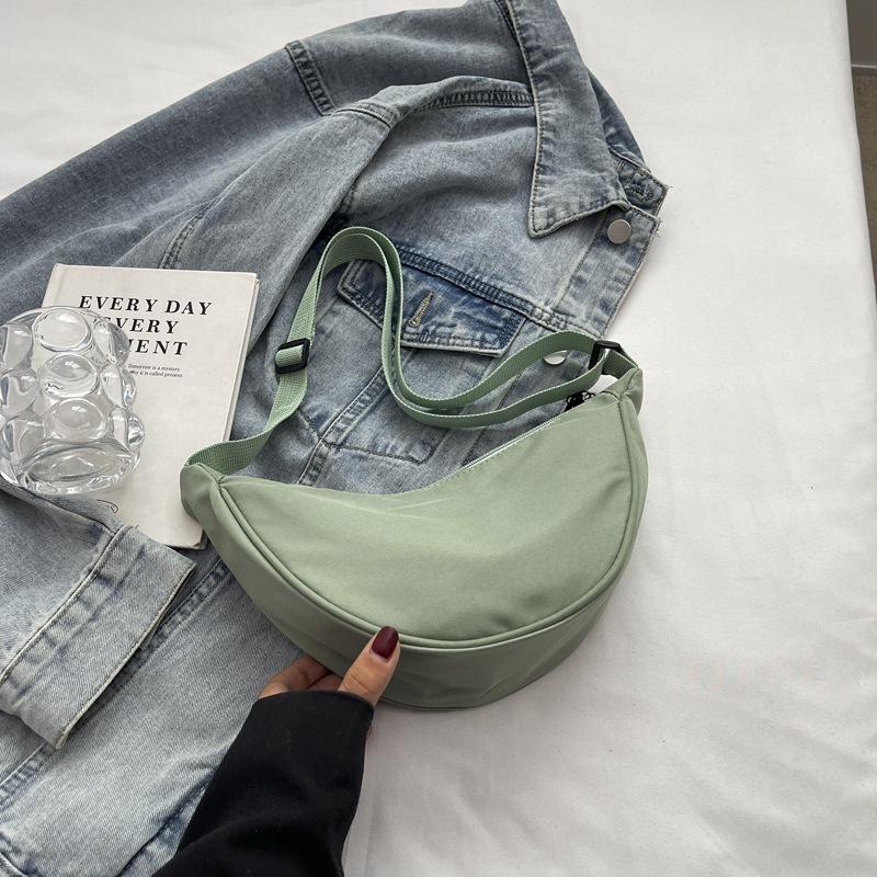 

Нейлоновая сумка-мессенджер женская сумка Tide Dumpling Bag легкая спортивная ветровая маленькая сумка через плечо сумки зелёный