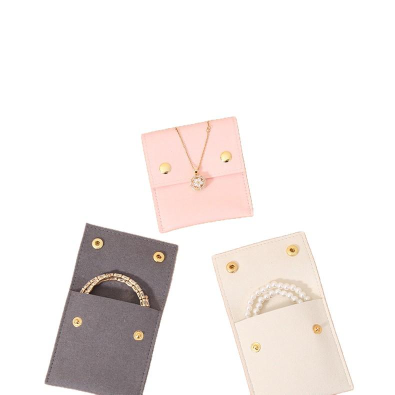 Creative Ultra-Fiber Jewelry Pouch for Rings & Earrings - Fashionable, Portable Storage Bag
