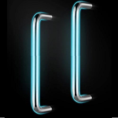 Stainless Steel Drawer Handles, Cabinet Pulls, Cupboard Handles, Drawer Parts, Set of 5 with Screws, 88mm