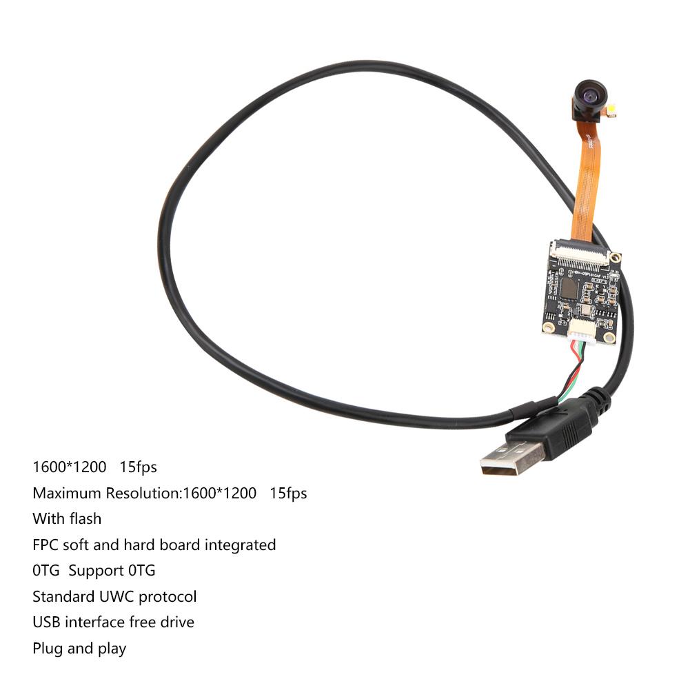 High Definition USB-kameramodul 2 megapiksler 60 grader Field View OTG-kameramodul