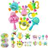 Set Newborn Rattle Baby Early Education Handbell Fancy Musical Toys 7pcs
