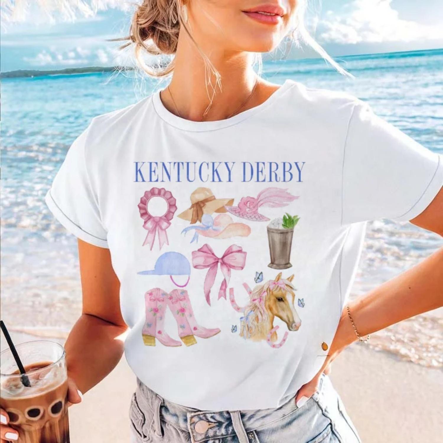 

Cute Trendy T-Shirt Top Watercolor Casual Women s Short Sleeve Clothing Fashion Printed Women s Kawaii Sweet Pattern T-Shirt XXXXXL білий