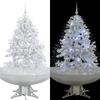 Snowy Christmas Tree with Umbrella Base 140 Cm