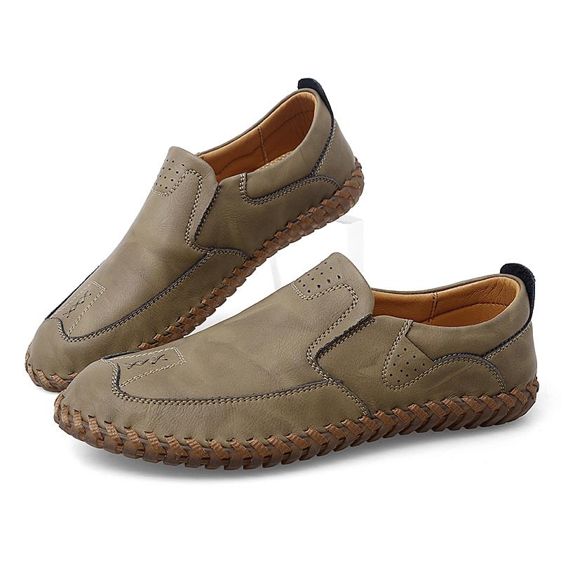 

Мужская повседневная обувь, лоферы, кроссовки, прогулочная обувь, модная обувь ручной работы, ретро-лоферы для отдыха, мужская обувь, мягкая, легкая 47 хаки