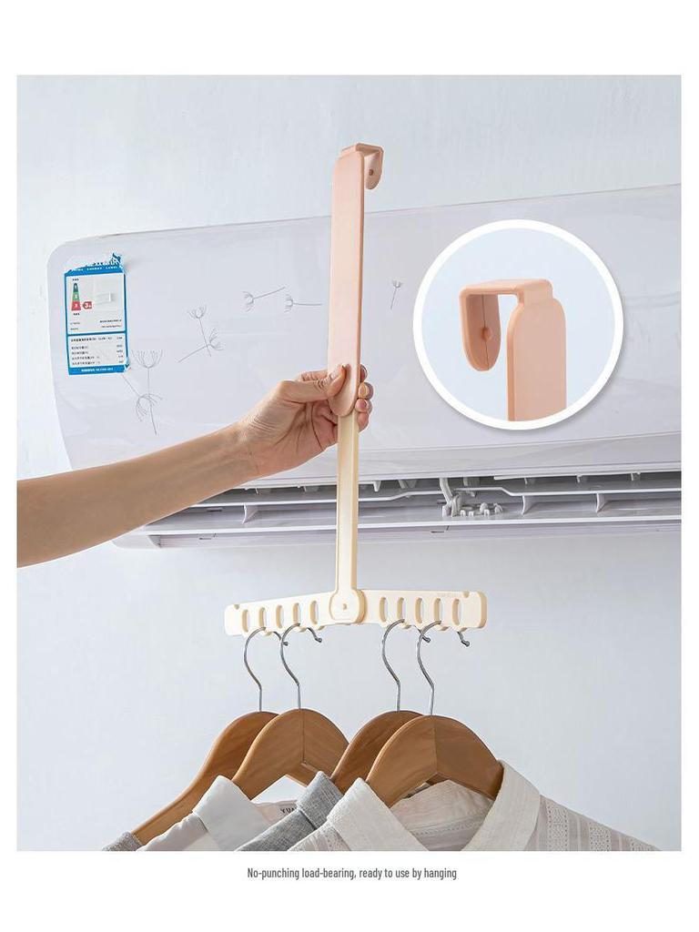 Foldable Portable Clothes Hanger - Space-Saving, Multi-functional Drying Rack for Travel, Business Trips, Dorms, and More
